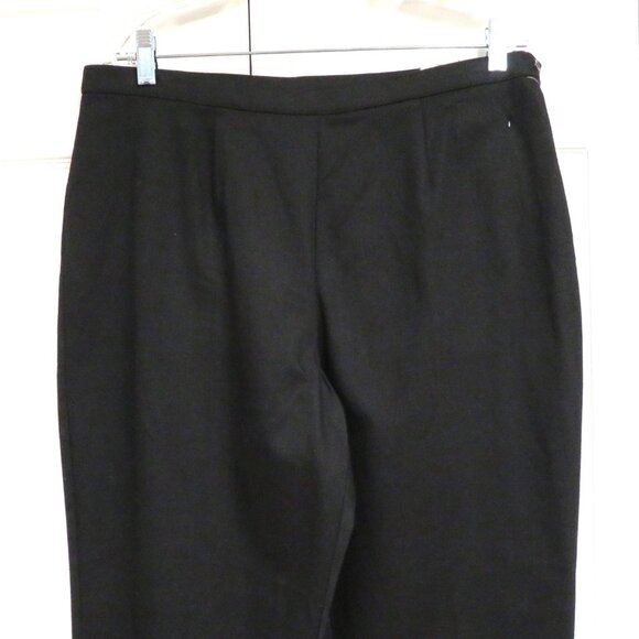 New! St. John's Bay 14P Comfort Waist Pants Black Solid - Picture 2 of 6